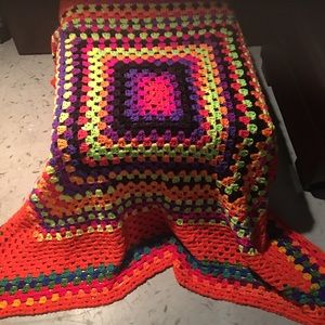 Hand crochet blanket